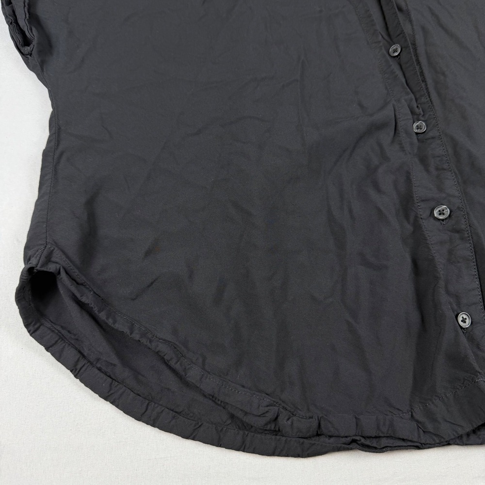 We The Free Black Collared Button Up Short Sleeve Oversized Shirt Extra Large‎ - Picture 2 of 11